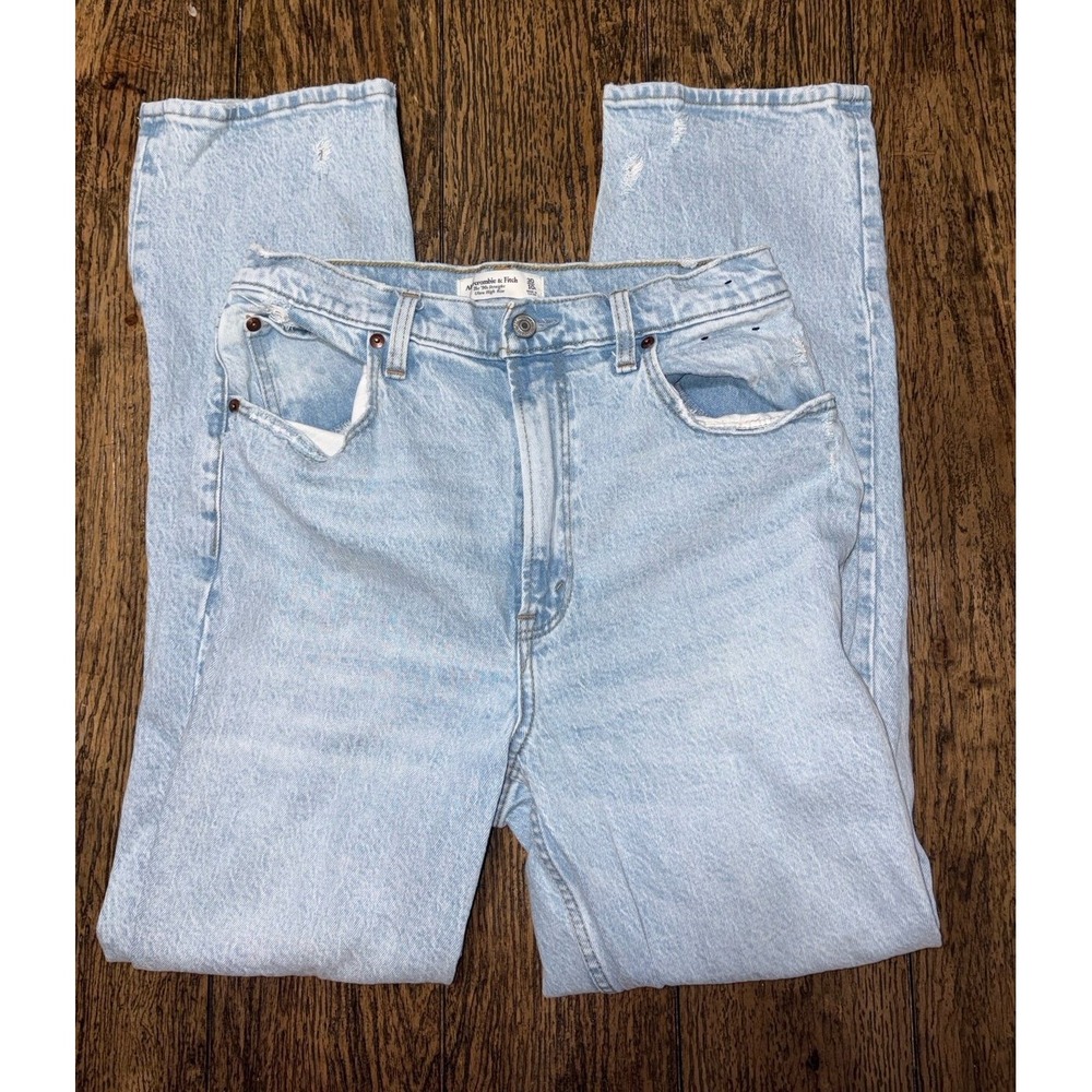 Abercrombie & fitch curve love 90s straight ultra high rise jeans 30/10
